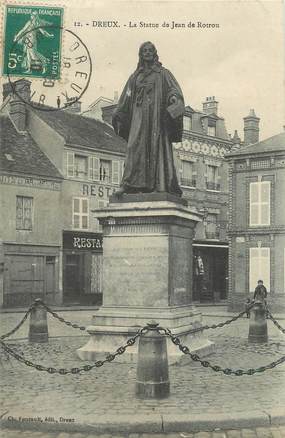 / CPA FRANCE 28 "Dreux, la statue de Jean de Rotrou"