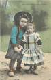 29 Finistere / CPA FRANCE 29 "Jeunes Bretons, frère et soeur" / ENFANT
