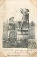 29 Finistere / CPA FRANCE 29 "Beuzec  Conq, aveugle jouant de la Bombarde"
