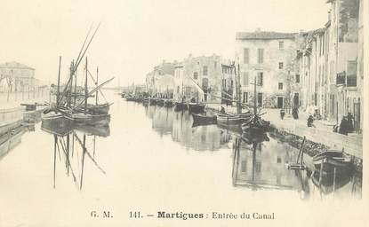 / CPA FRANCE 13 "Martigues, entrée du canal"