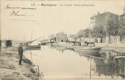 / CPA FRANCE 13 "Martigues, le canal Saint Sébastien"