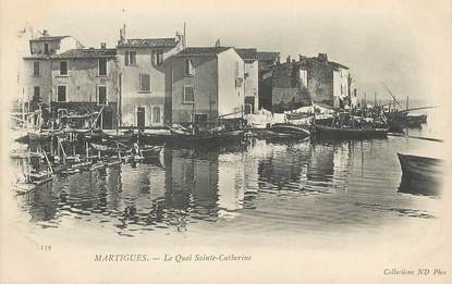 / CPA FRANCE 13 "Martigues, le quai Sainte Catherine"