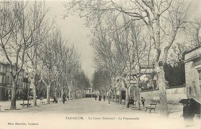 / CPA FRANCE 13 "Tarascon, le cours National, la promenade"