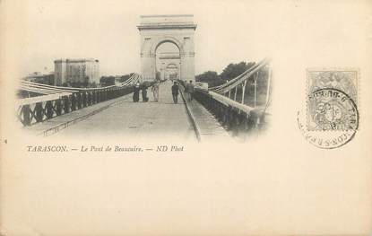 / CPA FRANCE 13 "Tarascon, le pont de Beaucaire"