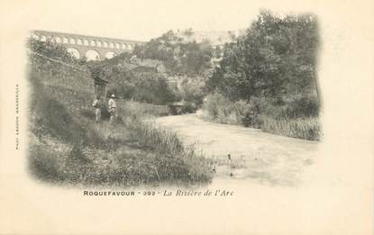 / CPA FRANCE 13 "Roquefavour, la rivière de l'Arc"