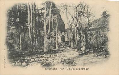 / CPA FRANCE 13 "Roquefavour, l'entrée de l'Ermitage"
