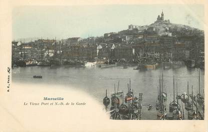 / CPA FRANCE 13 "Marseille, le vieux port et Notre Dame de la Garde"