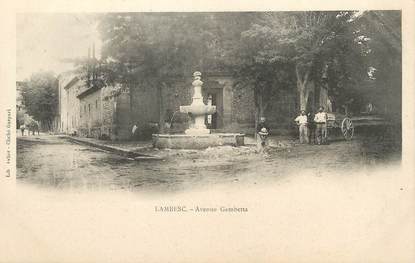 / CPA FRANCE 13 "Lambesc, avenue Gambetta"