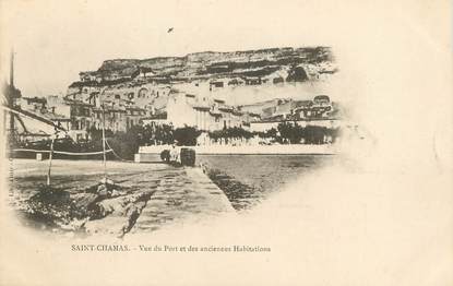 / CPA FRANCE 13 "Saint Chamas, vue du port et des anciennes habitations"