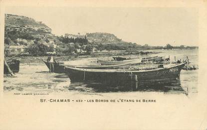 / CPA FRANCE 13 "Saint Chamas, les bords de l'étang de Berre"