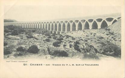 / CPA FRANCE 13 "Saint Chamas, viaduc du P.L.M sur la Touloubre"