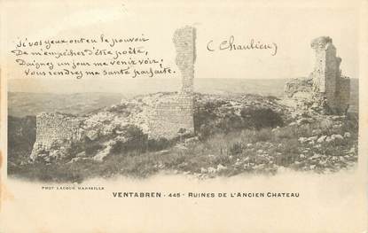 / CPA FRANCE 13 "Ventabren, ruines de l'ancien château"