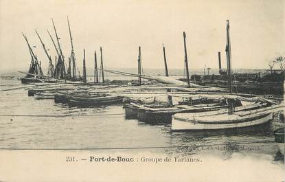 / CPA FRANCE 13 "Port de Bouc, groupe de Tartanes"