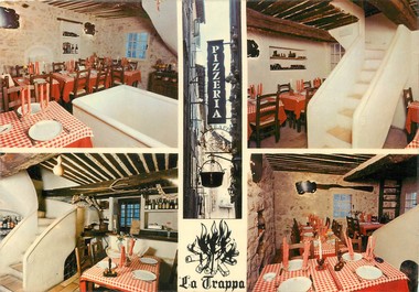 / CPSM FRANCE 06 "Grasse, Pizzeria La Trappa"