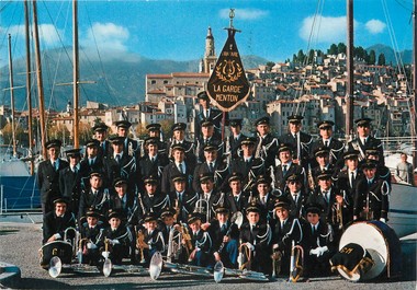 / CPSM FRANCE 06 "Musique de la Garde de Menton" / FANFARE