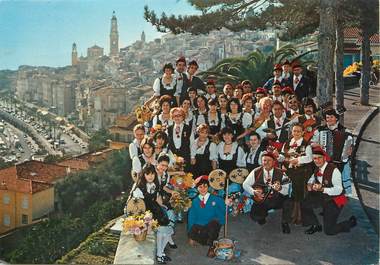 / CPSM FRANCE 06 "Menton, la Mentonnaise" / GROUPE FOLKLORIQUE