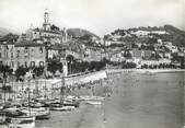 06 Alpe Maritime / CPSM FRANCE 06 "Menton, la plage et la ville"