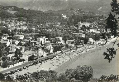 / CPSM FRANCE 06 "Menton Carnolès, la plage et la promenade "