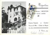 06 Alpe Maritime / CPSM FRANCE 06 "Menton, pension Vespertina" / DOS NON CP