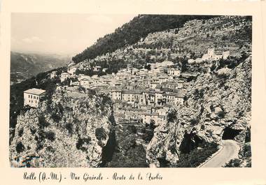 / CPSM FRANCE 06 "Peille, vue générale, route de la Turbie"