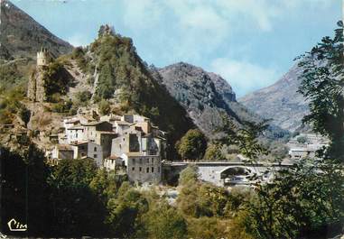 / CPSM FRANCE 06 "Roquesteron Grasse, son église Sainte Pétronille et le pont de France"