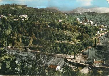 / CPSM FRANCE 06 "Sclos de Contes, vue générale avec le Mont Agel"