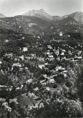 / CPSM FRANCE 06 "Sclos de Contes, vue générale au loin les Alpes"