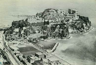 / CPSM MONACO "Le Rocher et le Stade"