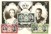 Europe / CPSM MONACO "Le Prince Rainier et la Princesse Grace de Monaco" / CARTE MAXIMUM