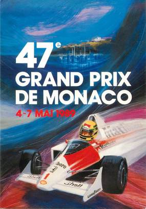 / CPSM MONACO "47ème grand Prix de Monaco"