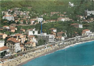 / CPSM FRANCE 06 "Roquebrune Cap Martin, la plage et la promenade"