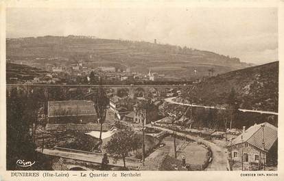 CPA FRANCE 43 "Dunières, le Quartier de Bertholet"