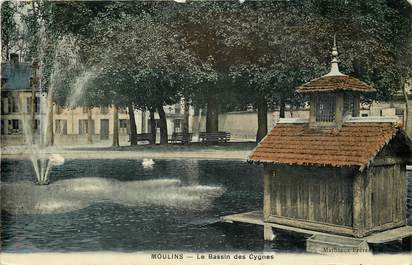 CPA FRANCE 03 "Moulins, le Bassin des Cygnes"