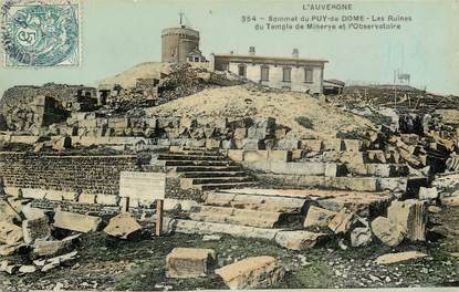 CPA FRANCE 63 "Sommet du Puy de Dome, les ruines du Temple de Minerve"