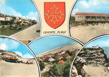 / CPSM FRANCE 11 "Leucate plage, divers aspects de la ville"