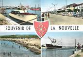 11 Aude / CPSM FRANCE 11 "La Nouvelle, la plage et le port"