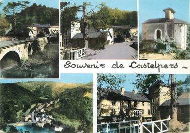 / CPSM FRANCE 12 "Souvenir de Castelpers"