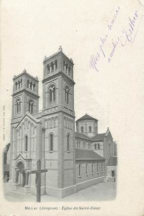 / CPA FRANCE 12 "Millau, église du sacré coeur"