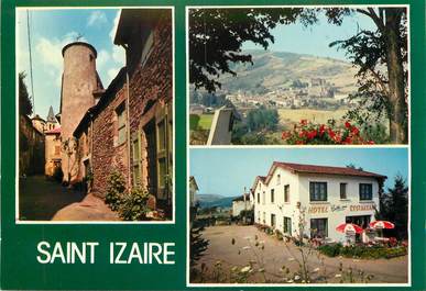 / CPSM FRANCE 12 "Saint Izaire, ancienne bourgade fortifiée, ruelle typique, vue générale"