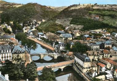 / CPSM FRANCE 12 "Villefranche de Rouergue, le pont neuf et le pont des Consuls"