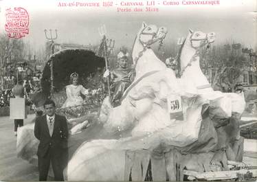 / CARTE PHOTO FRANCE 13 "Aix en Provence, Corso Carnavalesque, perle des Mers"" / CARNAVAL