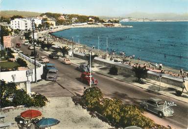 / CPSM FRANCE 13 "La Ciotat, la plage" / AUTOMOBILE