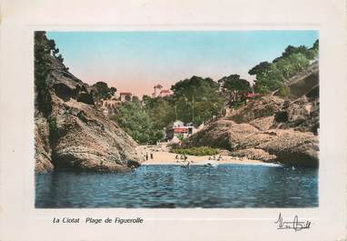 / CPSM FRANCE 13 "La Ciotat, la plage de Figuerolle"