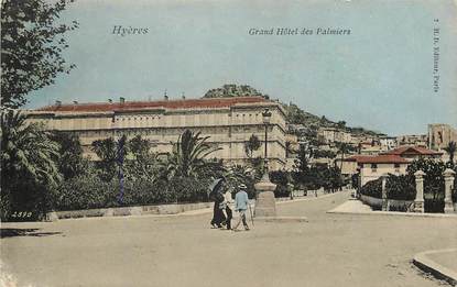 CPA FRANCE 83 "Hyères, grand Hôtel des palmiers"
