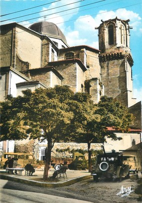 / CPSM FRANCE 13 "Lambesc, l'église et son clocher"