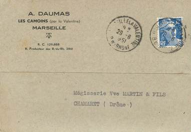 / CPSM FRANCE 13 "Marseille Les Camoins, A. Daumas" / CARTE PUBLICITAIRE