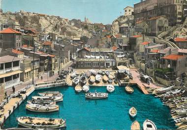 / CPSM FRANCE 13 "Marseille, le vallon des Auffes" / BATEAU