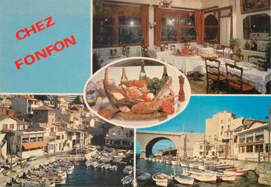 / CPSM FRANCE 13 "Marseille, le vallons des Auffes, restaurant chez Fonfon'