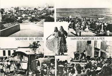 / CPSM FRANCE 13 "Les Saintes Maries de la Mer, la place des Gitans"