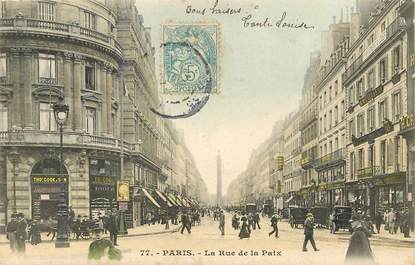 CPA FRANCE 75002 "Paris, La rue de la Paix"